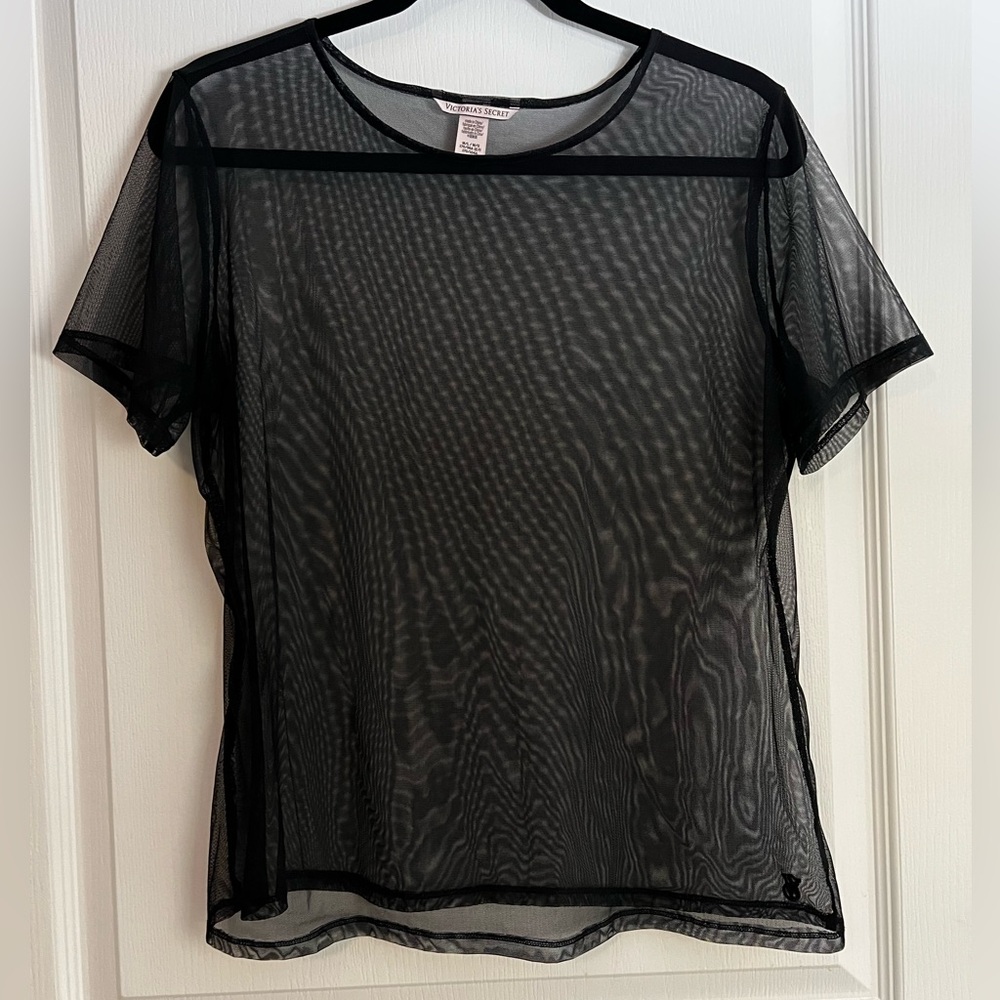 Victoria’s Secret Sheer Mesh Tee🖤